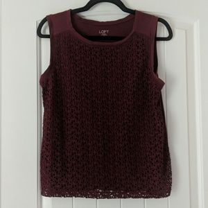 Small Burgundy Tank Top